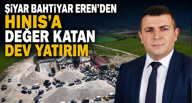 Şiyar Bahtiyar Eren’den Hınıs’a Değer Katan Dev Yatırım.. Endo Hazır Beton Santrali'nin Açılışı Yapıldı