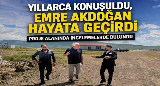 Hayalleri Gerçeğe Dönüştüren Başkan.. Emre Akdoğan Proje Alanında İncelemelerde Bulundu