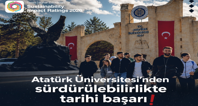 Atatürk Üniversitesi Tarih Yazdı! 3 Alanda Dünyanın İlk 10’unda, 9 Alanda Türkiye Birincisi…