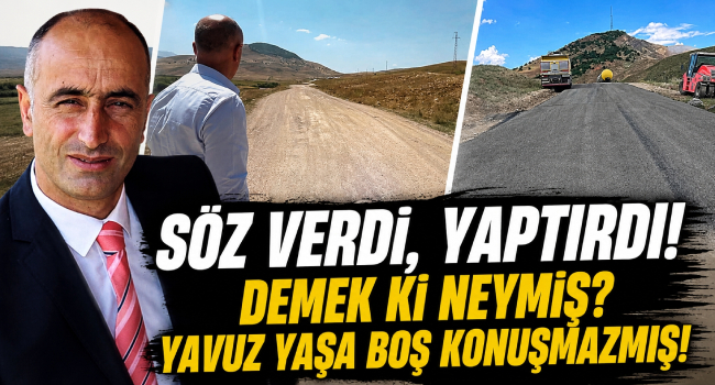 AK Parti Çat İlçe Başkanı Yavuz Yaşa'nın Takibiyle O Yol Asfaltla Buluştu