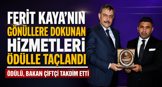 İş Dünyasının Başarılı İsmi Ferit Kaya'ya Anlamlı Ödül