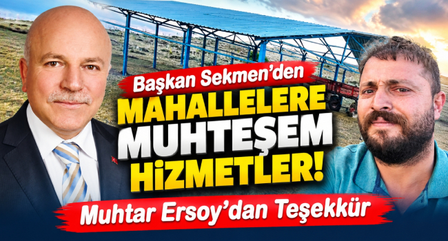 Erzurum Büyükşehir Belediyesi’nden Kırsal Mahallelere Muhteşem Hizmetler.. Muhtar Abdulvefa Ersoy’dan Teşekkür