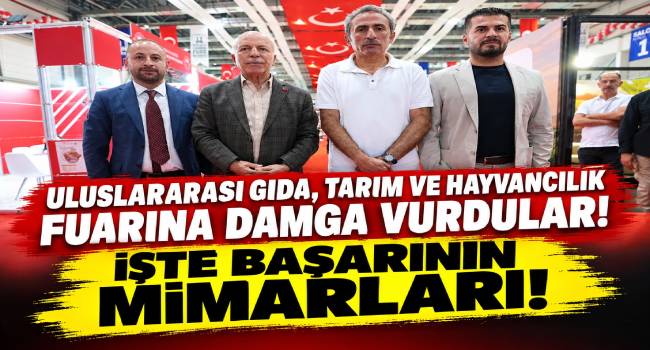 Erzurum'da Düzenlenen Uluslararası Gıda, Tarım ve Hayvancılık Fuarı'na Damga Vurdular.. İşte Başarının Mimarları