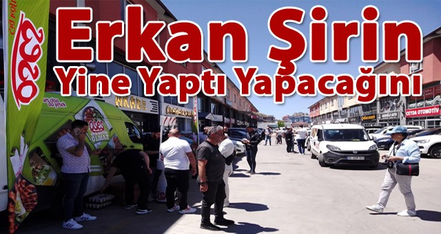 Erkan Şirin Yine Yaptı Yapacağını.. Erzurum'da Ücretsiz Açık Oto Pazarına Yoğun İlgi