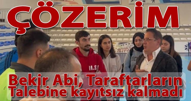 Avukat Ebubekir Elmalı, Taraftarların Talebini Geri Çevirmedi.. ÇÖZERİM